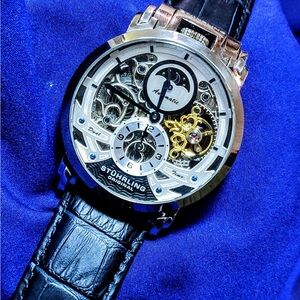 Stuhrling Automatic Luxury  Menai 906 Automatic 47mm Skeleton Men's Watch